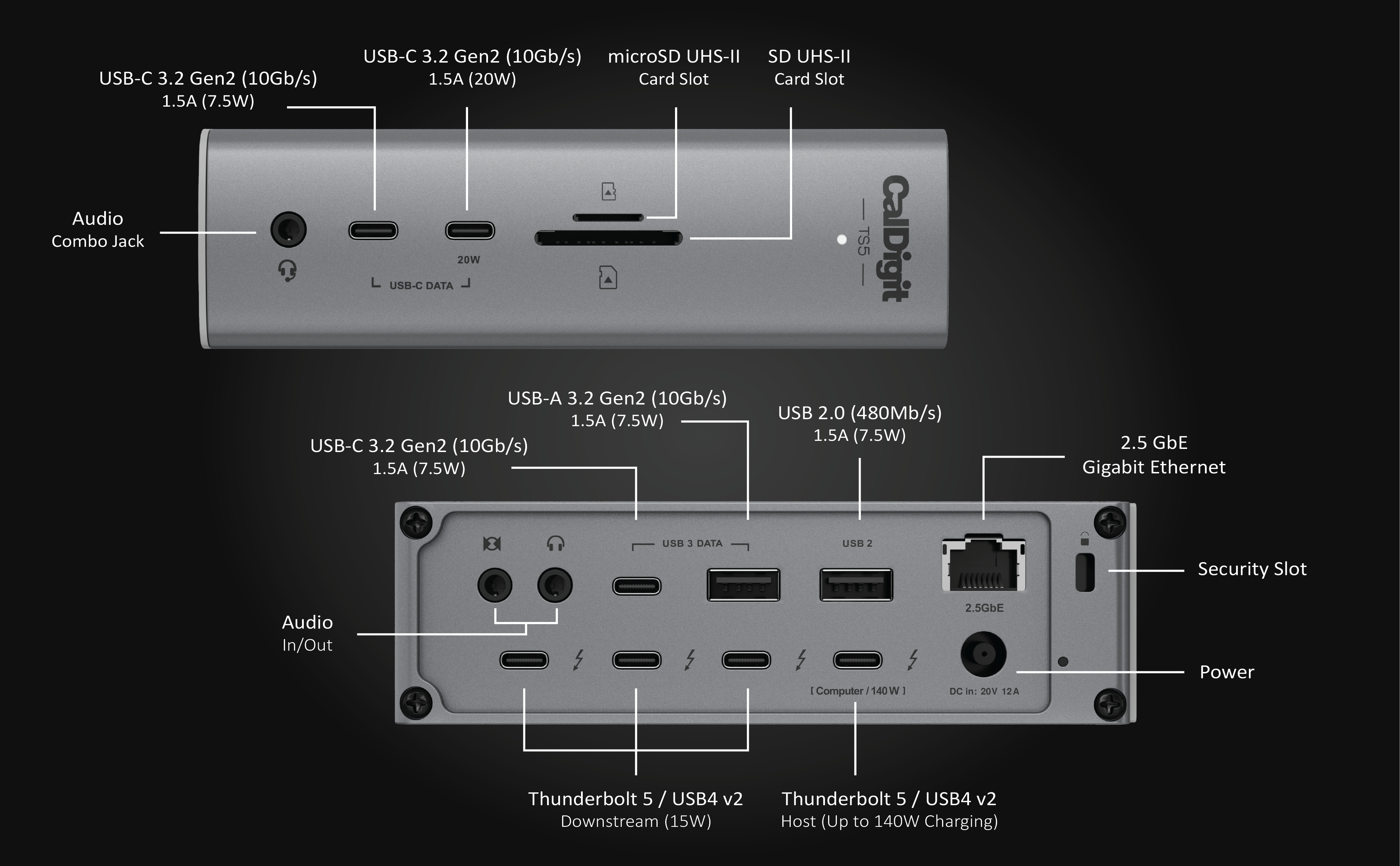 CalDigit TS5 Thunderbolt 5 Dock manufacturer reference