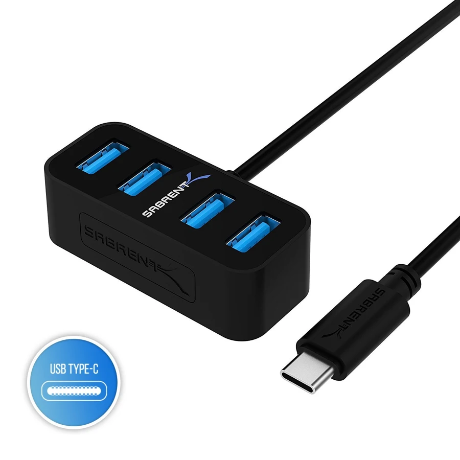 Sabrent HB-MNCB Four-Port USB-C Data Hub manufacturer reference